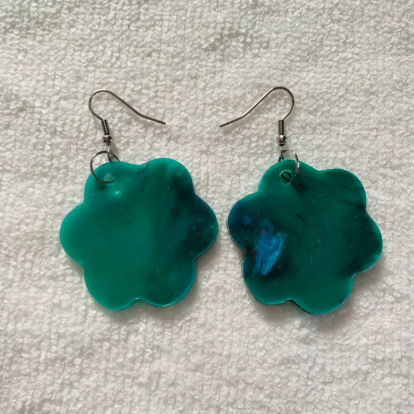 Jamie (Green Mix) Recycled Plastic Earrings