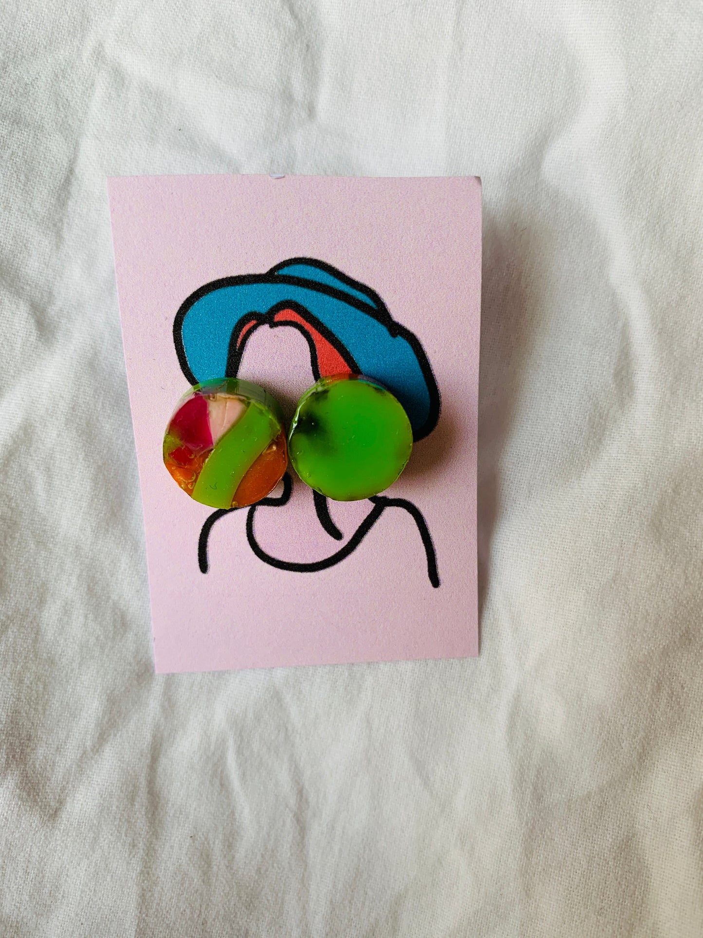 Rosie Recycled Acrylic Stud Earrings