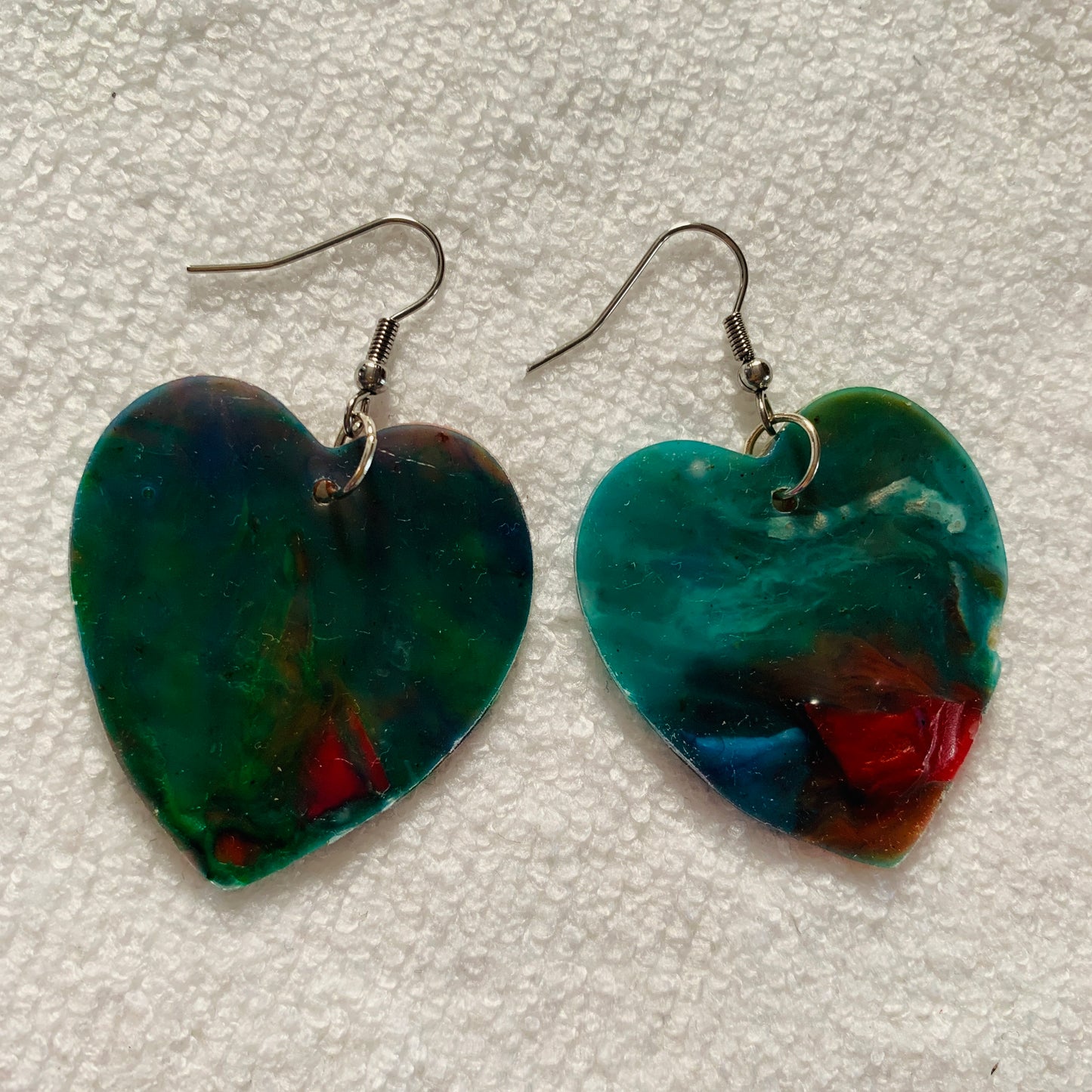 Love Lost (Green) Recycled Plastic Earrings