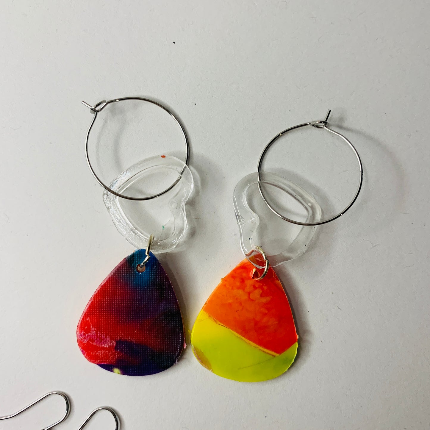 Colourful Recycled Bottle Top Earrings