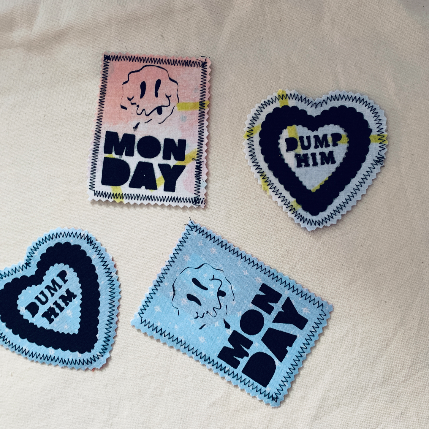 Cheeky sew on patches