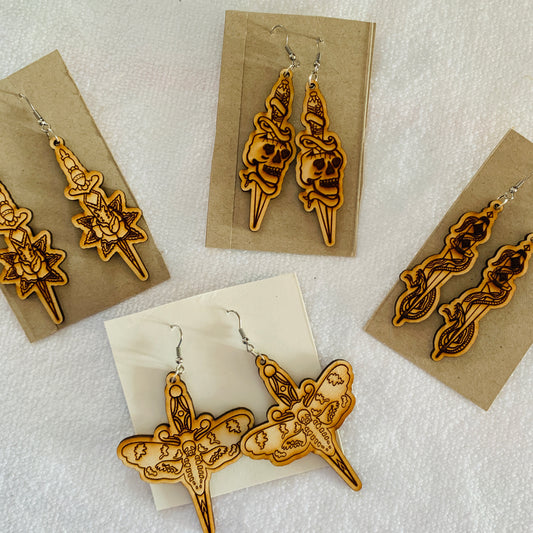 Vintage Tattoo Earring Collection