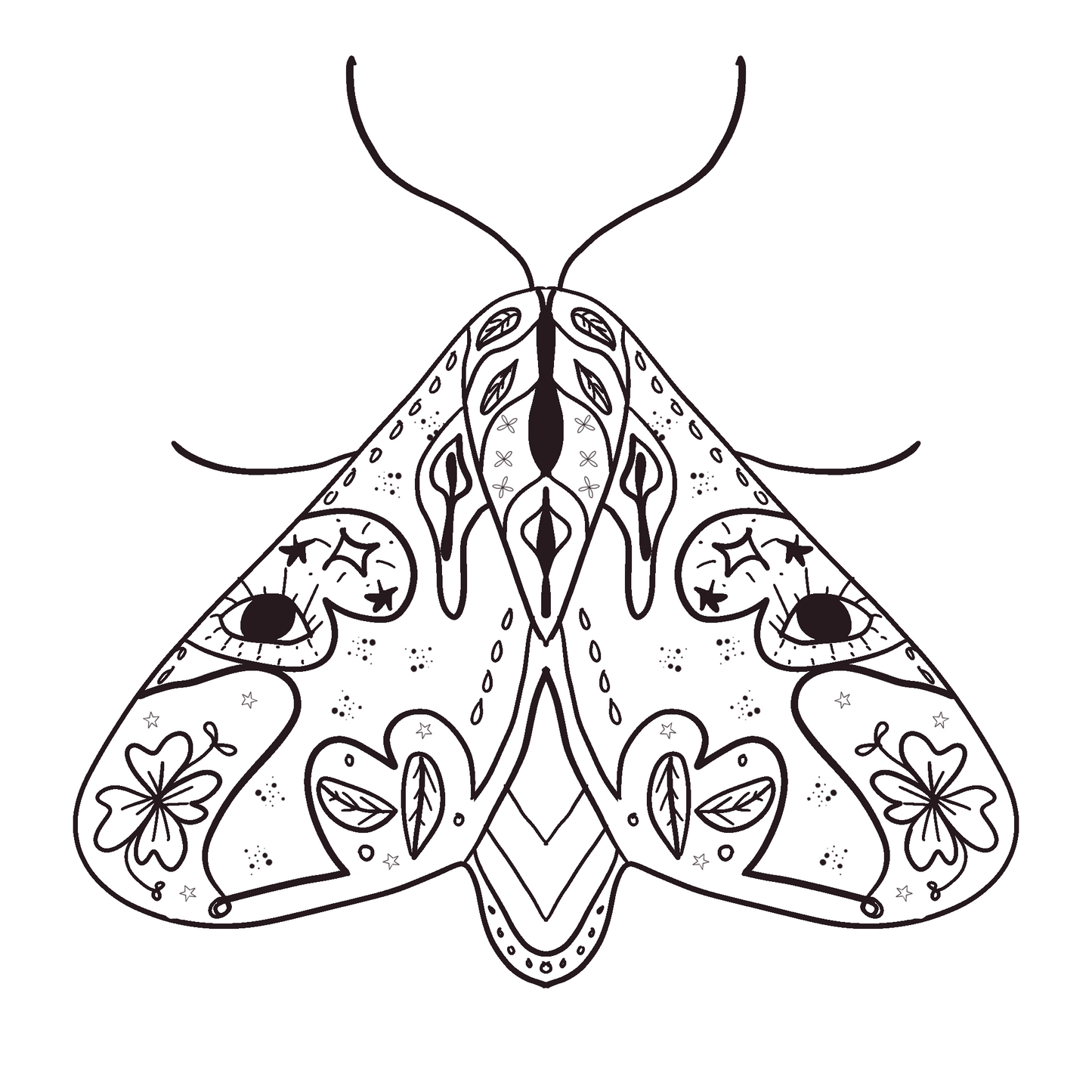 Colour Me in Folk Moth - Free Download