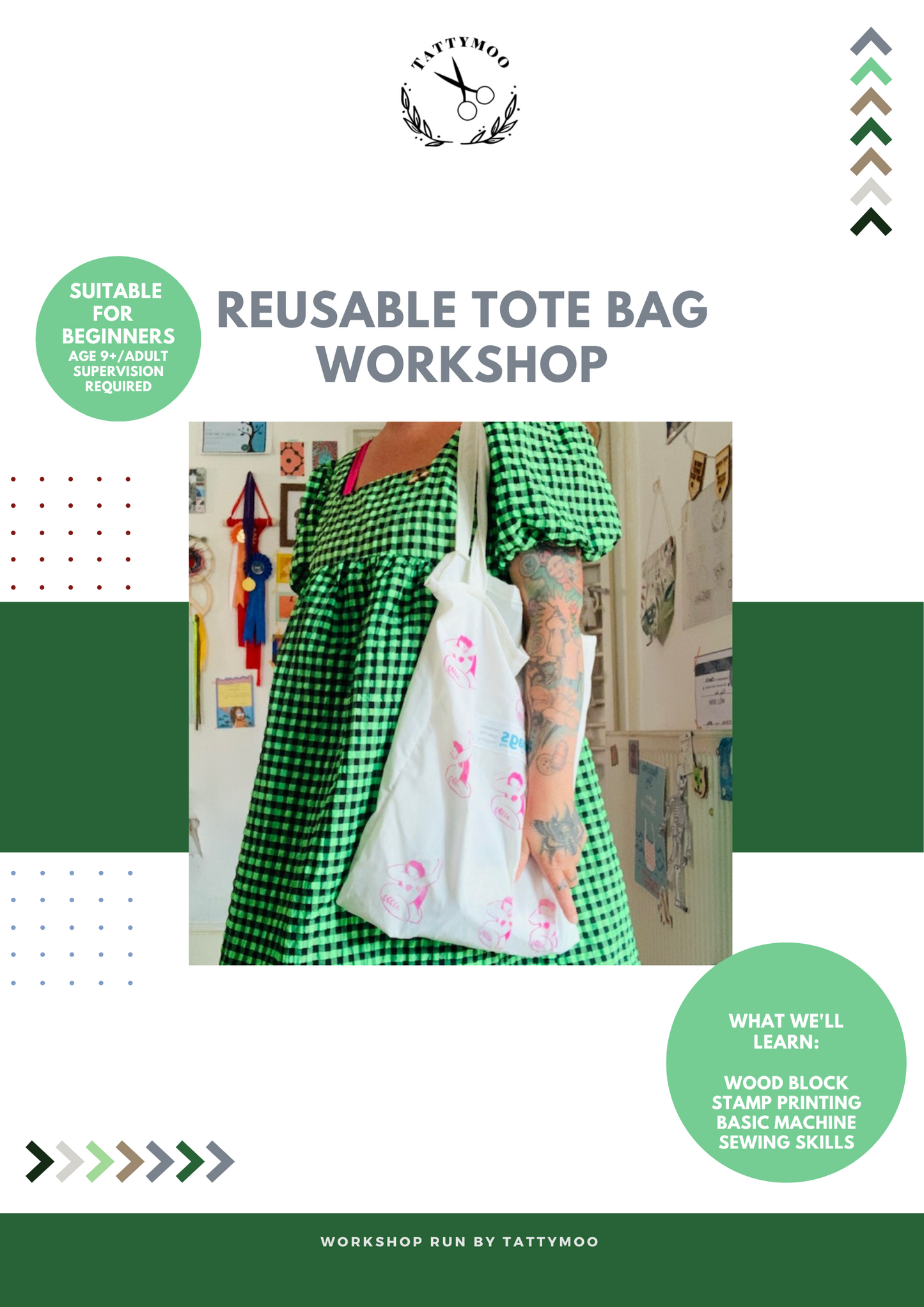 Reusable Tote Bag DIY Free Tutorial