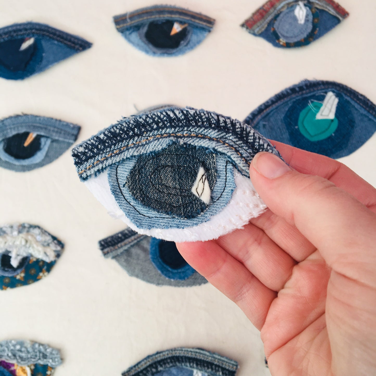 Eye See You - Denim Sew On Patches