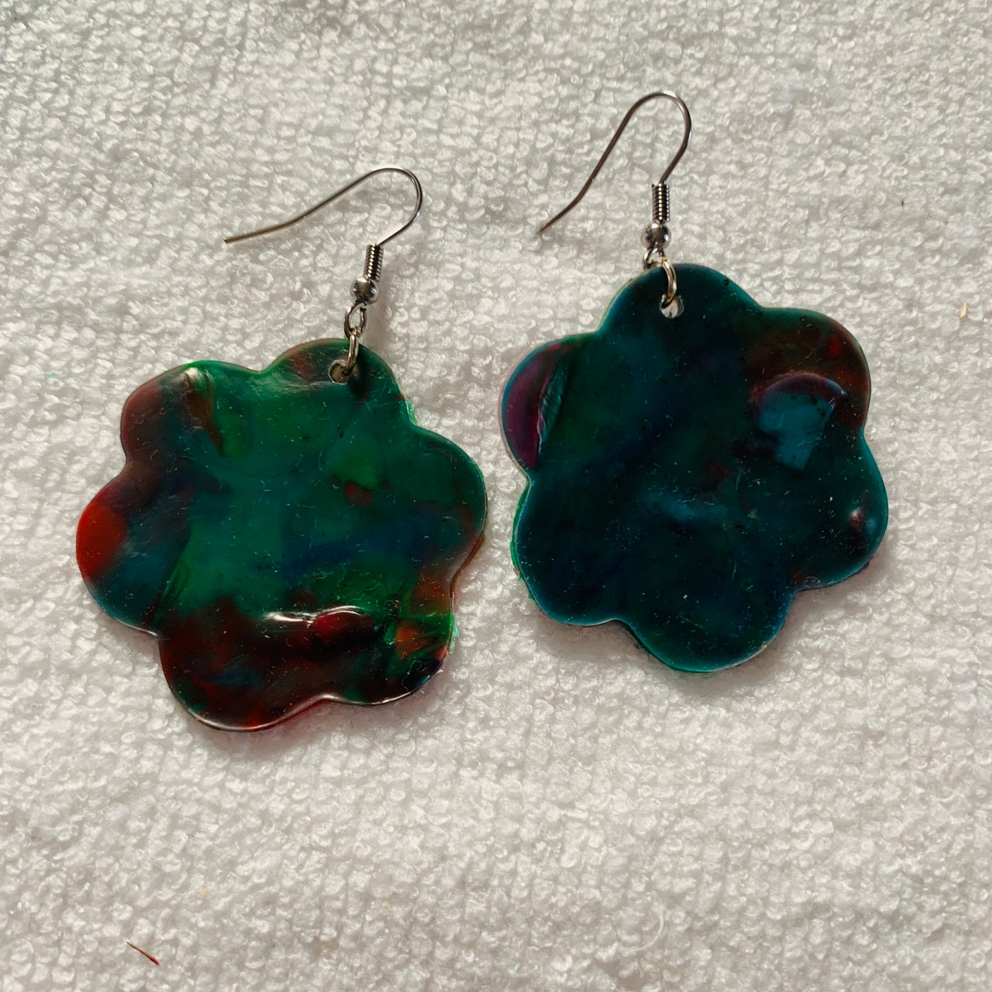 Jamie (Green Mix) Recycled Plastic Earrings