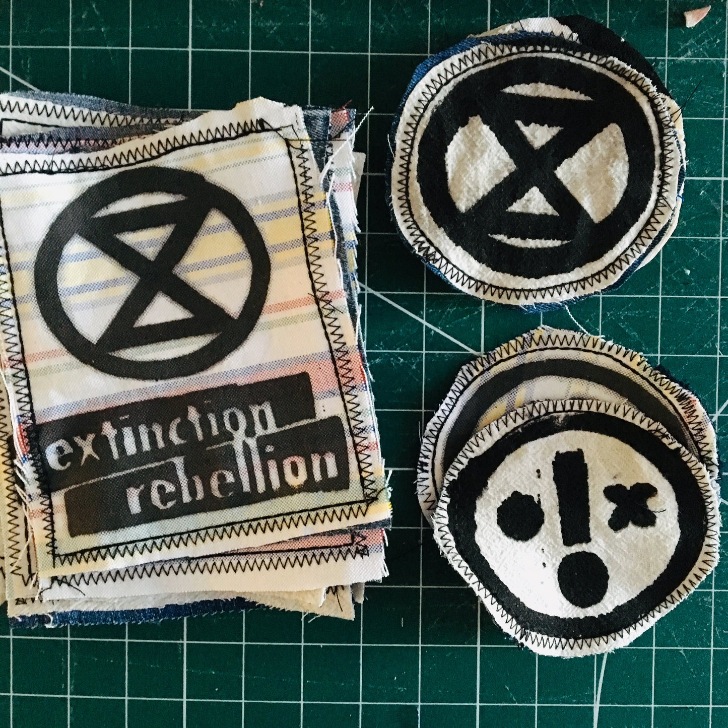Extinction Rebellion sew on patches