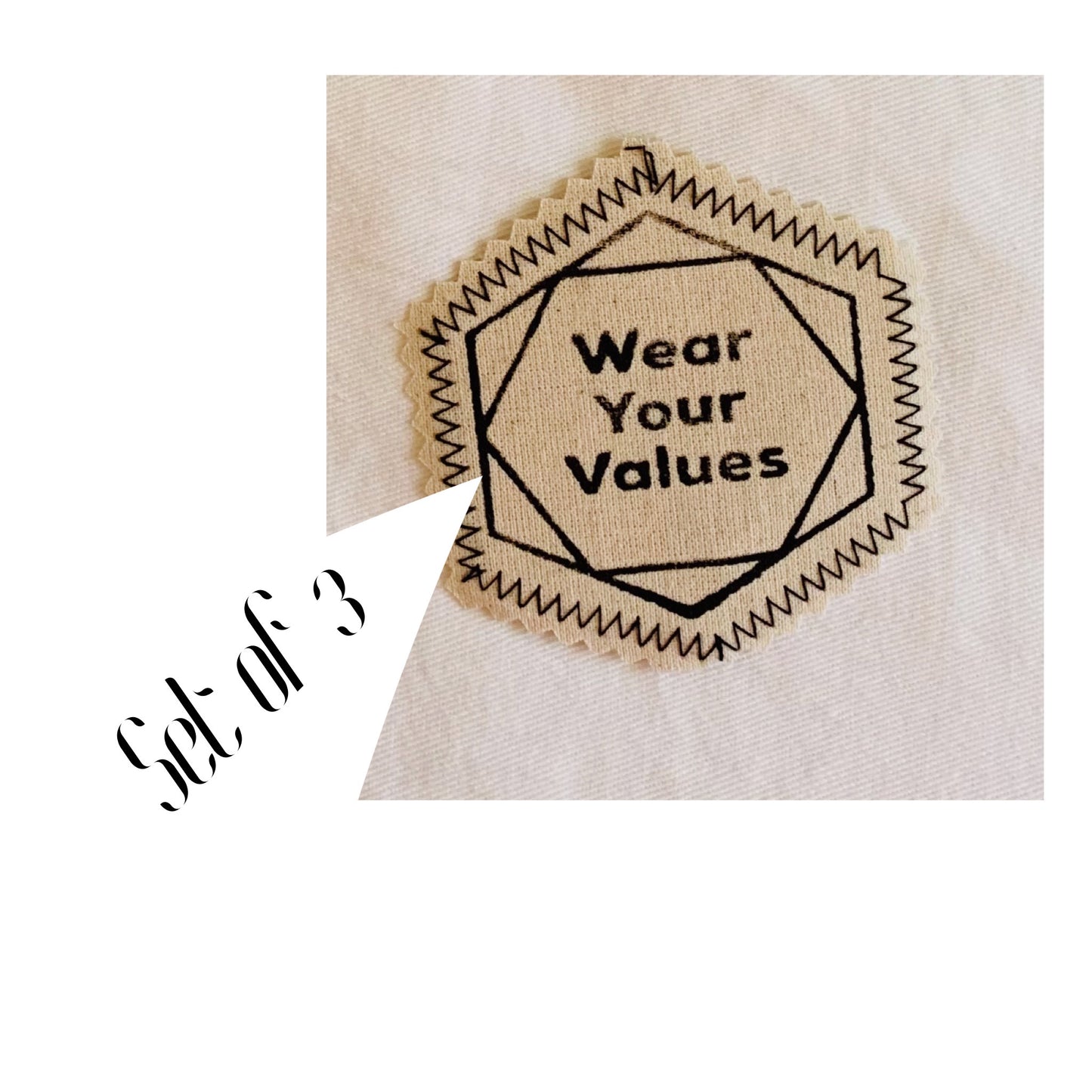 Wear your values sew on patches